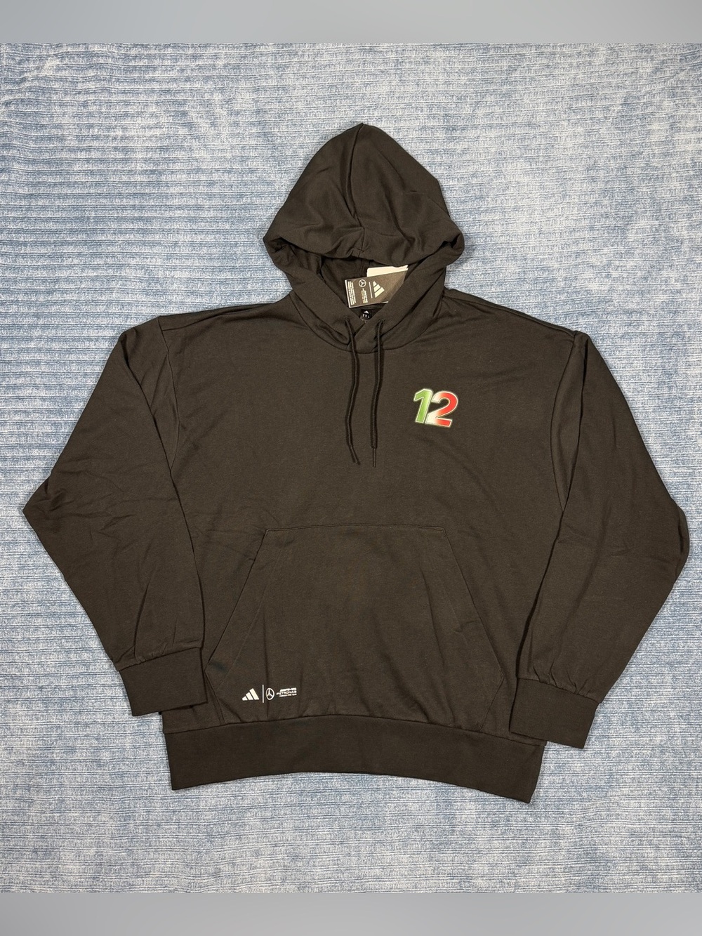 Adidas Mercedes AMG Petronas F1 Team Kimi Antonelli Graphic Hoodie Mens XL NEW